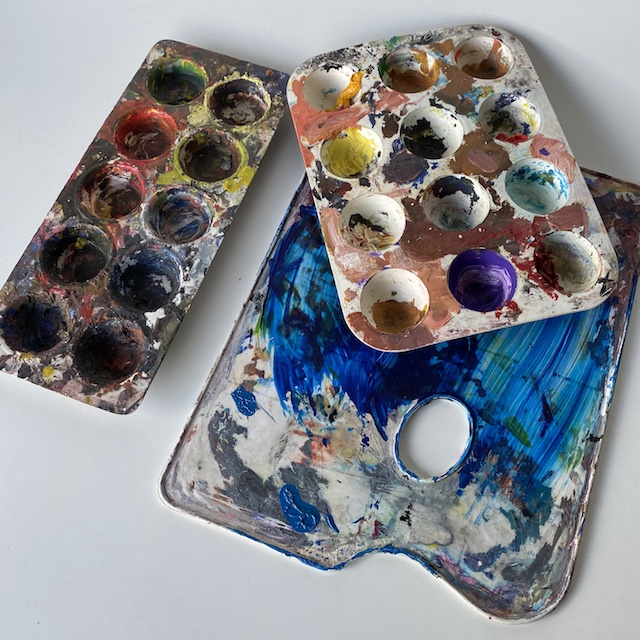 ARTIST'S PALETTE, Plastic w Paint